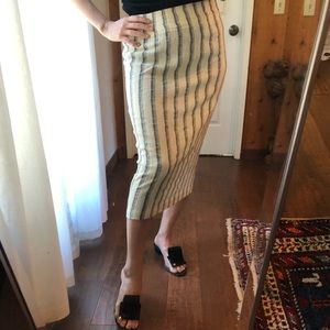 Vintage Norma Kamali OMO linen skirt
